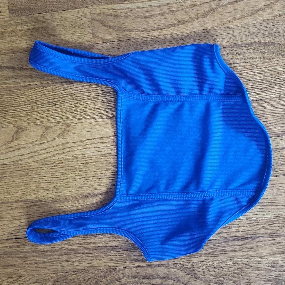 Royal blue shein corset top